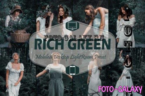 16 Rich Green Mobile & Desktop Lightroom Presets, Moody  - 2569782