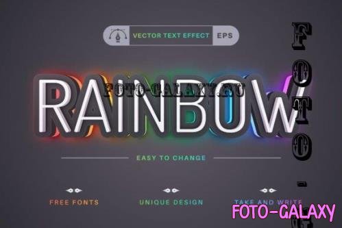 Rainbow - Editable Text Effect - 16086053