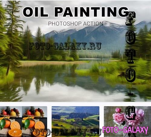 Oil Painting Photoshop Action - QFG45ST