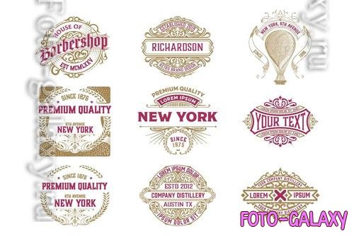 Pack of 9 logos and badges vol 6