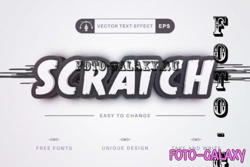 Scratch - Editable Text Effect - 16098884