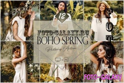 12 Photoshop Actions, Boho Spring Ps