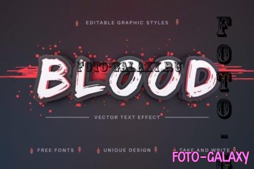 Blood - Editable Text Effect - 16312929