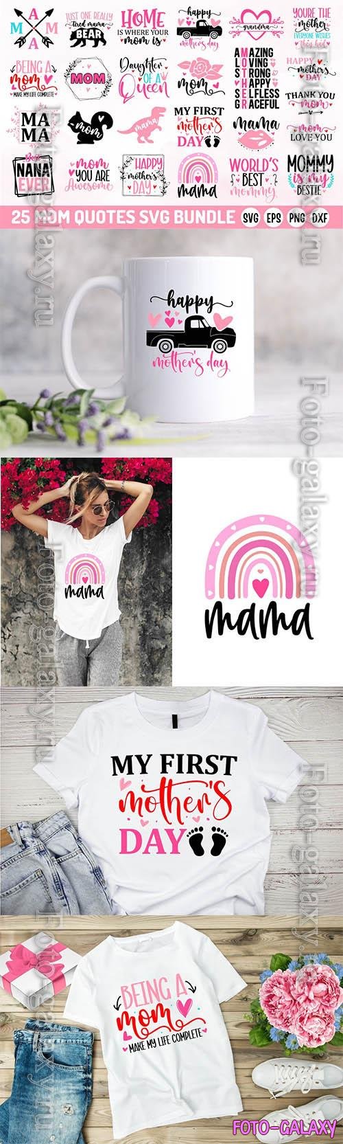 Mother's day bundle design elements