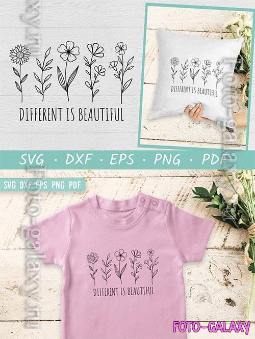 Beautiful field flower bundle design elements