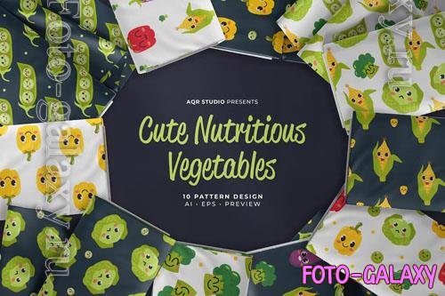 Nutritious Vegetables - Seamless Pattern