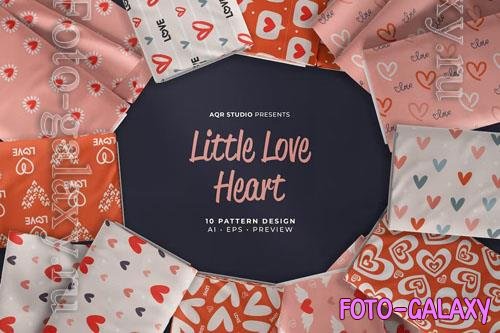 Little Love Heart - Seamless Pattern