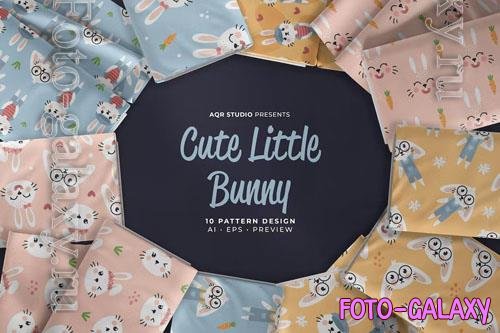 Cute Little Bunny - Seamless Pattern