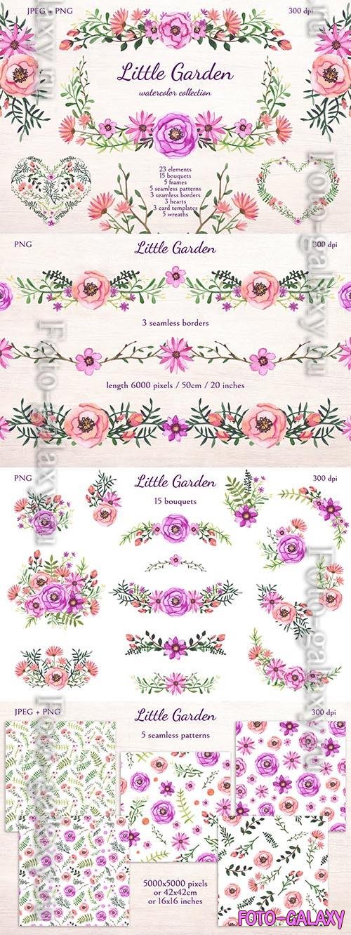 Little garden bundle design elements