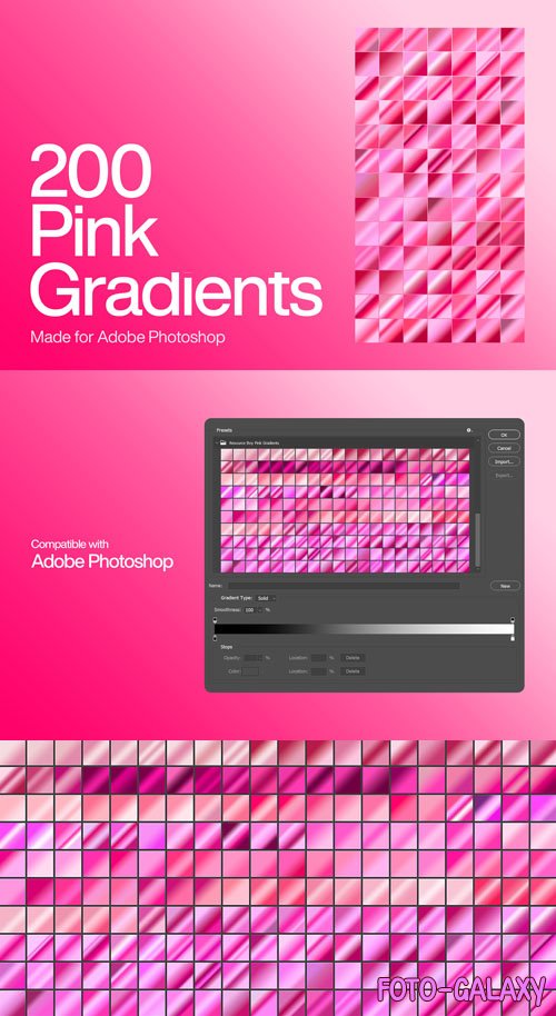 Pink Gradients for Photoshop