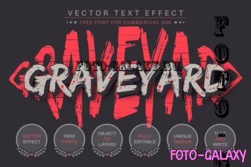 Graveyard - Editable Text Effect - 16485209