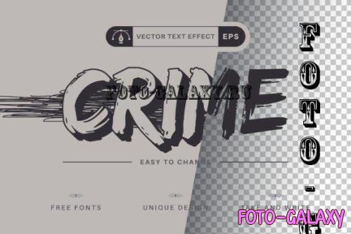 Grunge Crime - Editable Text Effect - 16485832