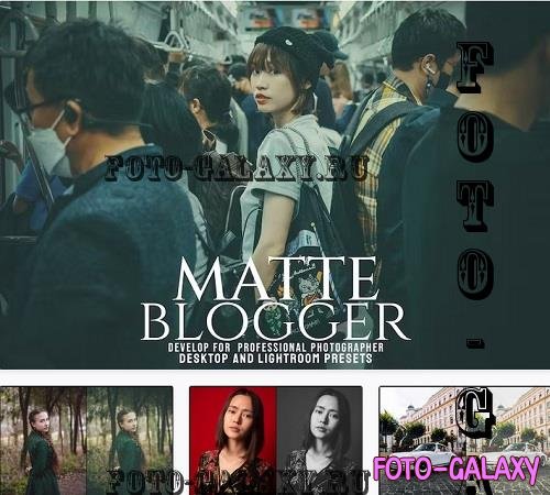 Matte Blogger- Desktop & Lightroom Presets(v2) - NBF8S6C