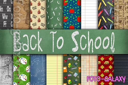 Back To School Digital Paper Textures