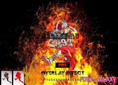 Fire Overlay Effect Photoshop Action - 16499478