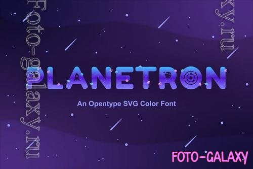 Planetron font