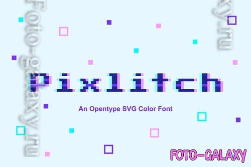 Pixlitch font