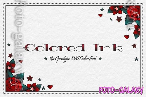 Colored Ink font