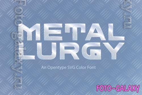 Metallurgy font