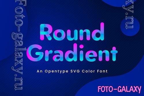 Round Gradient font