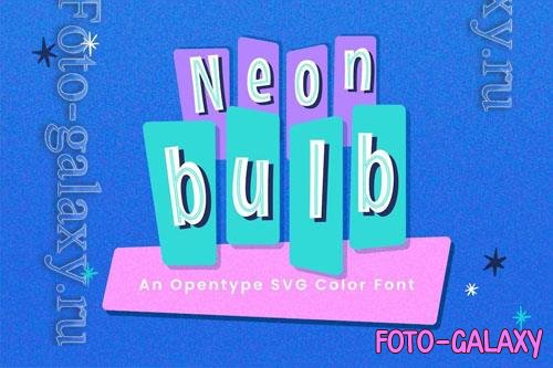 Neon Bulb font