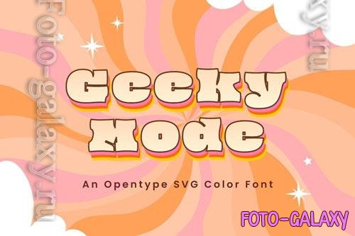 Geeky Mode font