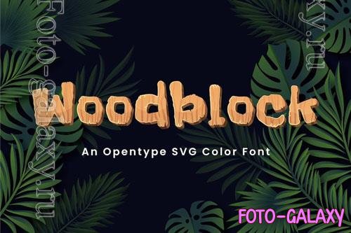 Woodblock font