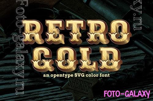 Retro Gold font