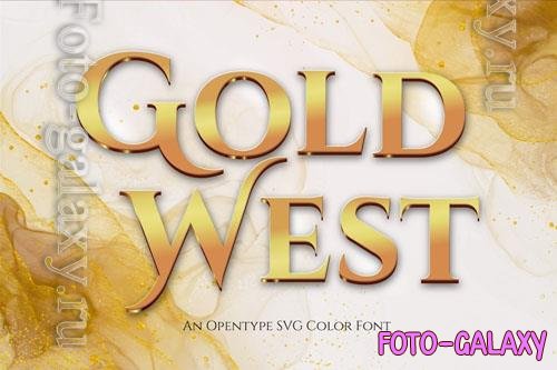 Gold West font