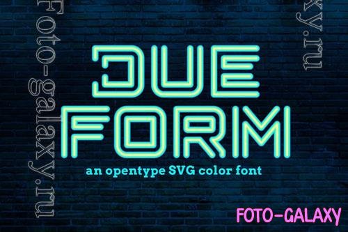 Due Form font