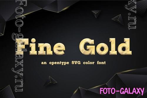 Fine Gold font