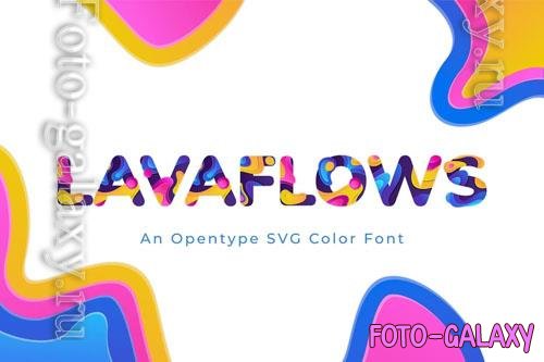 Lavaflows font