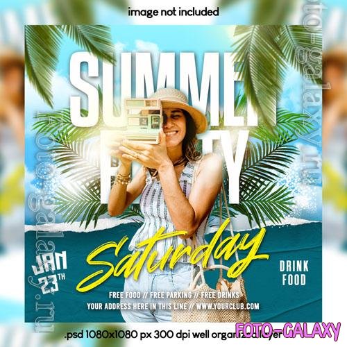 PSD summer party flyer