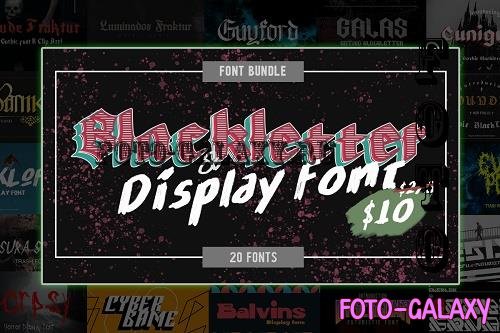 Blackletter and Display Fonts Bundle - 2584116