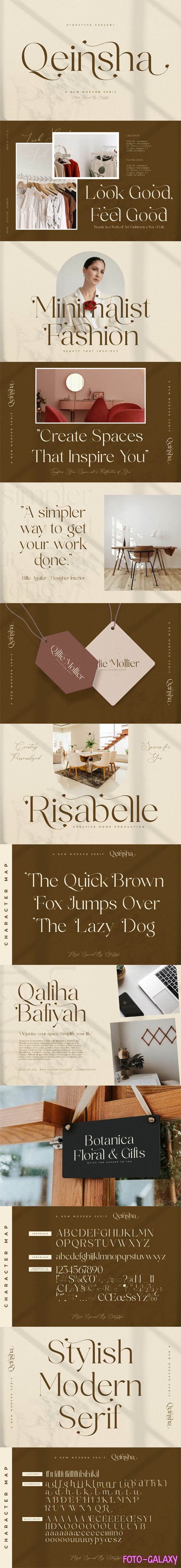 Qeinsha Serif Typeface