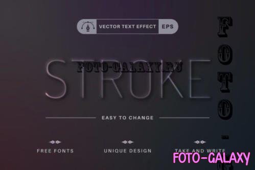 Press Stroke - Editable Text Effect - 16488938