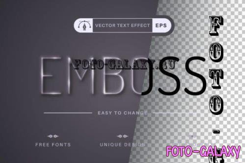 Emboss - Editable Text Effect - 16489835