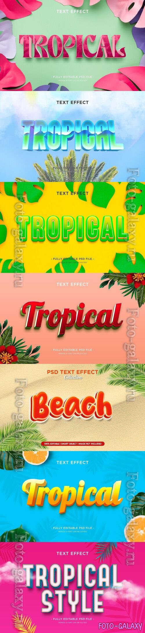 PSD tropical text effect vol 3