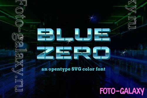 Blue Zero font