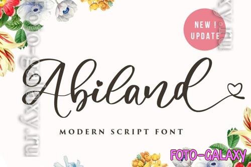 Abiland font