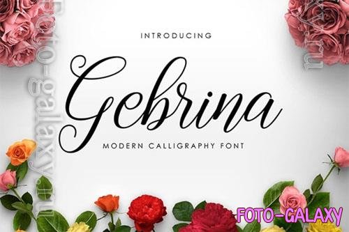 Gebrina font