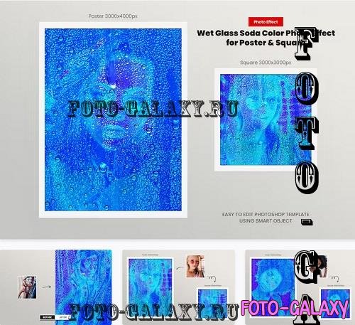 Wet Glass Soda Color Photo Effect - 8GZ57NB
