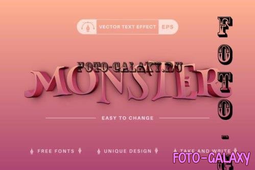 Monster - Editable Text Effect - 16513529