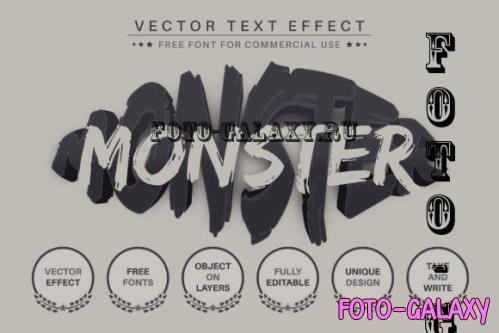 Monster - Editable Text Effect - 16508089