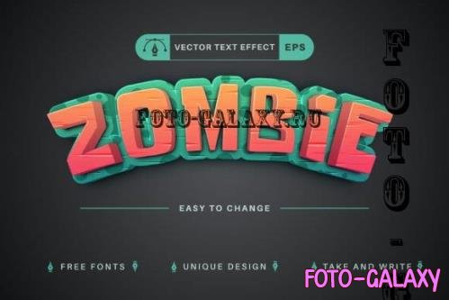 3D Zombie - Editable Text Effect - 16518792