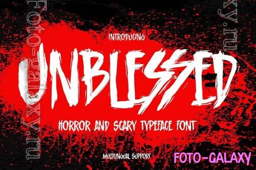 Unblessed font