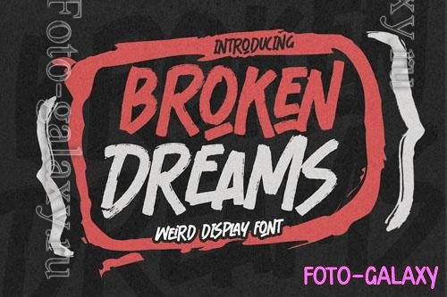 Broken dreams font