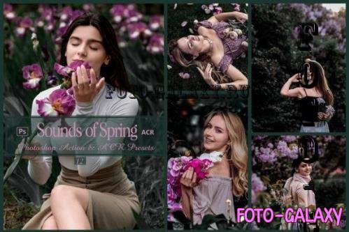 12 Sounds Of Spring Photoshop Actions And ACR Presets, Green - 2584236
