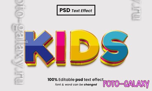 PSD poster that says psd kids in blue and yellow