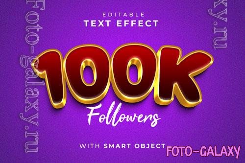 PSD purple background with a number of followers in gold letters